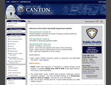 Tablet Screenshot of cantonhealth.org